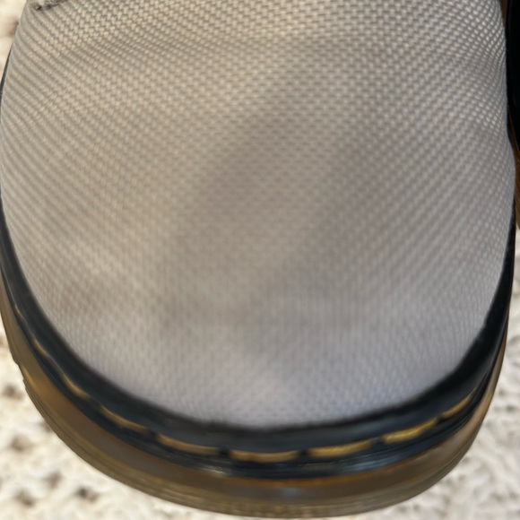 DR MARTENS KIDS UNISEX MENS 4 Ladies 5 Gray High-Top Boots - Picture 4 of 11